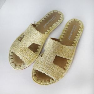 Jeffrey Campbell Raffia Sandals NWOT